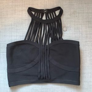 Glam halter crop top